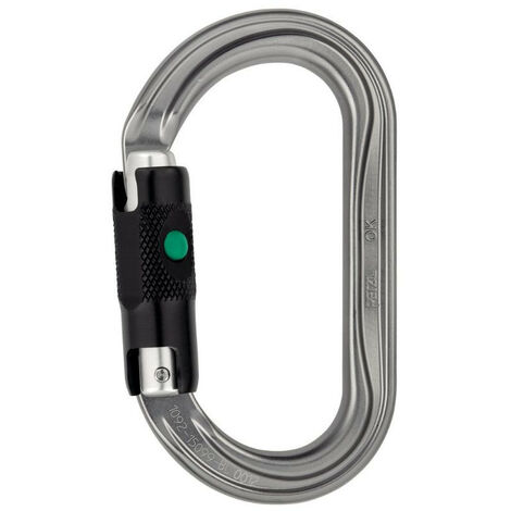 Mousqueton ovale léger OK PETZL M33A - x 1 - Gris clair - Ball-Lock