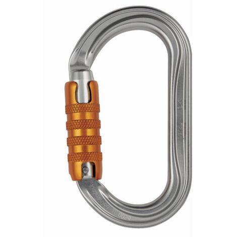 Petzl – Mousqueton ovale léger 75g – Aluminium – Résistance 25kN – Ouverture 22mm – Système de verrouillage Triact-Lock