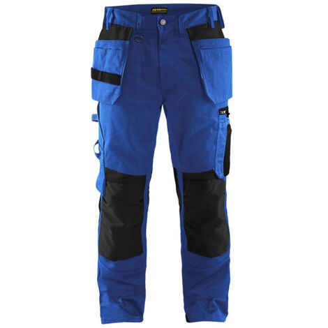 BLAKLADER Pantalon de travail artisan - 1555 - Bleu clair / Noir - 42 - Jambes standards (1/4)