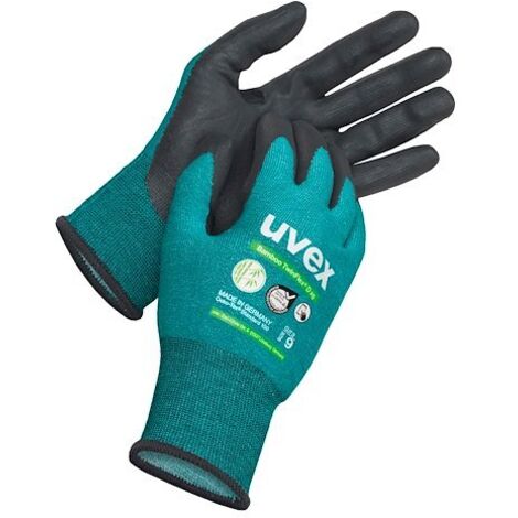 Uvex Bamboo TwinFlex D xg Gants de Protection Taille 10 Bleu Noir