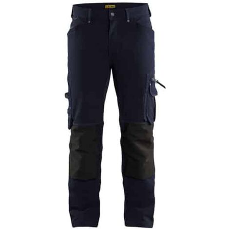 Pantalon artisan stretch 4D X1900 BLAKLADER 1989 - Bleu très foncé - 38 - Jambes standards (1/2)