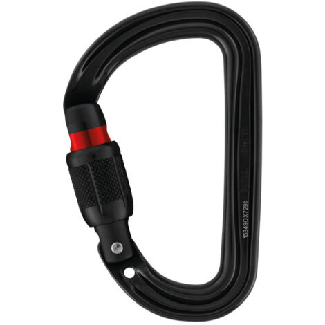 Mousqueton Sm'D Screw-Lock PETZL M39A SLN - Noir - Screw-Lock