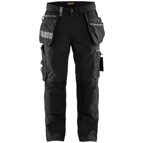Pantalon de travail artisan +stretch BLAKLADER 1590 - Noir - 50 - Jambes standards
