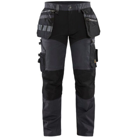 Pantalon de travail stretch 1599 - Gris foncé/Noir S - FR(40) - SE(C46) - Standards (1/4)