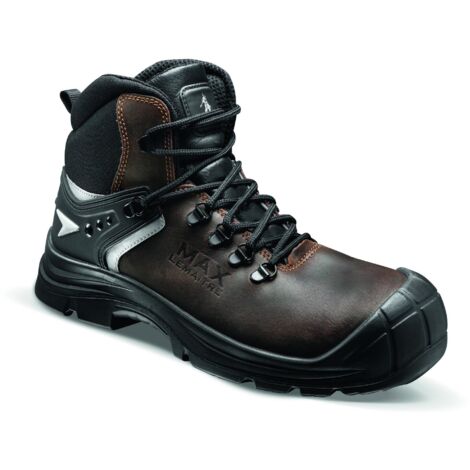 Lemaitre – Bottes de sécurité haute en cuir hydrofuge S3 SRC marron 42 – Tige cuir 2mm – Semelle polyuréthane double densité – Pour travaux forestiers (1/5)