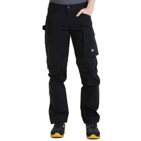 Pantalon de travail modulable 2en1 Fibreflex® CONVERT noir RICA LEWIS - Taille: 46 (1/5)