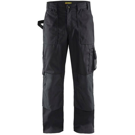 Pantalon artisan polyester/coton BLAKLADER 1570 - Noir - 44 - Jambes courtes (1/5)