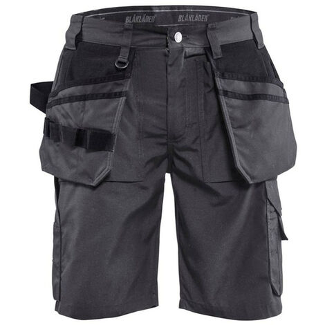 Short de travail Blaklader artisan été polycoton Gris Foncé / Noir 54