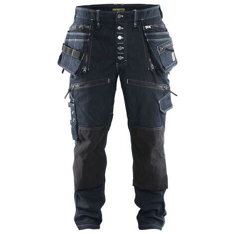 Pantalon de travail X1900 artisan stretch 2D 1999 - Marine/Noir XL - FR(48) - SE(C54) - Longues