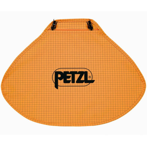 Petzl – Protège-nuque pour casques Vertex et Strato – Protection UV UPF 40 – Installation facile – Couleur orange clair – Taille unique - A019AA