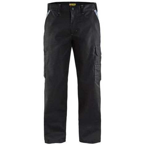 Pantalon de travail industrie polycoton BLAKLADER 1404 - Noir / Gris clair - 50 - Jambes standards (1/5)