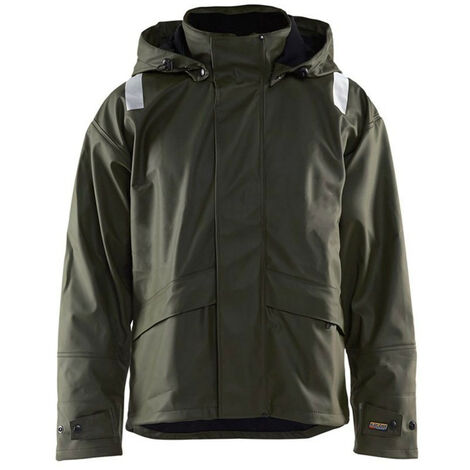 Veste de pluie haute visibilité BLAKLADER 4302 - Vert foncé - M (1/4)