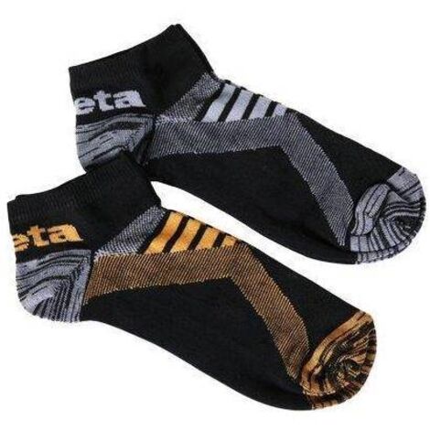 2 paires socquettes Sneaker BETA 7431P - Noir - 43/46