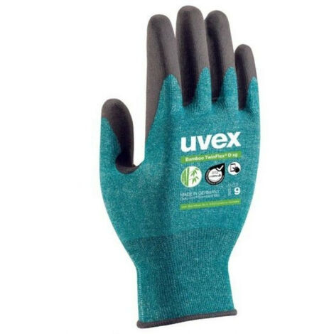 Gants anti-coupure Niveau D Bamboo TwinFlex D xg UVEX 60090 - Bleu clair - 8 (M)