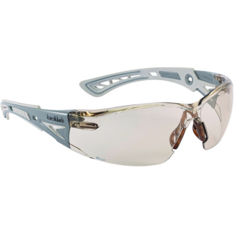 Bollé Safety – Lunettes de protection marron RUSHPCSP – Norme EPI EN 166 et EN 172 – Verres polycarbonate bruns anti-buée – 100 % UV