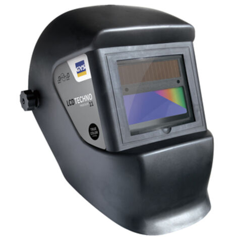 GYS – Casque de soudeur LCD techno 11 True Color – Obscurcissement 11 – Temps de réaction < 0,6 ms – Normes EN 175B, EN 166 – 64997
