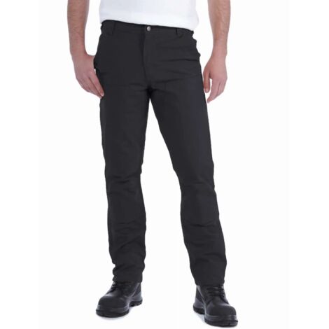 Pantalon stretch homme coton duck CARHARTT 103340 - Noir - 44 - Jambes longues