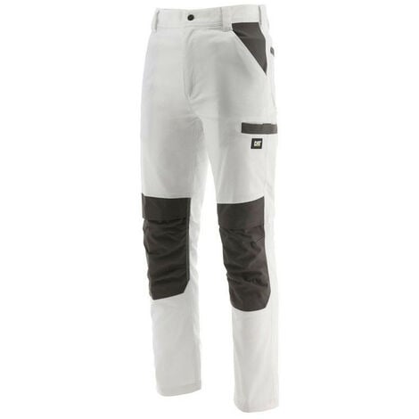 Pantalon de travail peintre Essentials Paint CATERPILLAR 1810094 - Blanc -  40 - Jambes standards