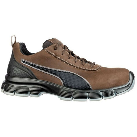 Puma – Chaussures de sécurité basses S3 – Cuir nubuck huilé – Embout acier large – Semelle REBOUND anti-dérapante – Pointure 41 – Protection ESD (1/8)