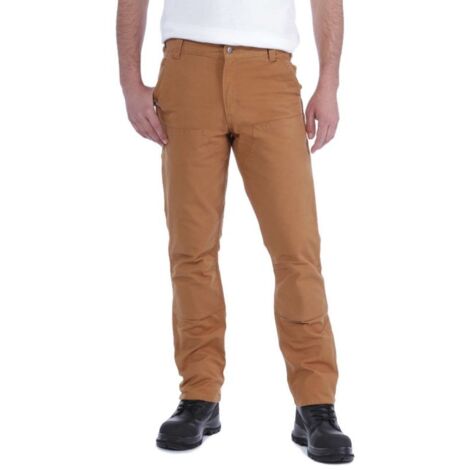 Pantalon de travail Carhartt Slim Fit STRETCH COTON DUCK Marron 46. (1/4)