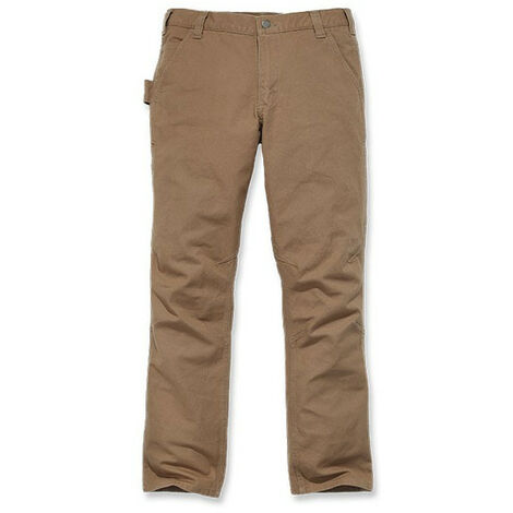 Pantalon homme coton duck stretch Dungaree CARHARTT 103339 - Marron foncé - 40 - Jambes standards (1/3)