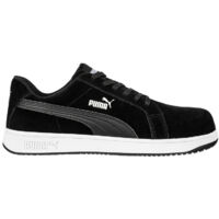 Puma – Chaussures de sécurité S1PL en cuir velours – Semelle anti-perforation FAP® – Antidérapantes jusqu'à 300°C – Pointure 41 – Noir