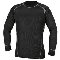 Tricot de corps manches longues homme BETA 7992N - Noir - 2XL