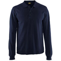 Polo de travail manches longues homme BLAKLADER 3388 - Bleu foncé - L