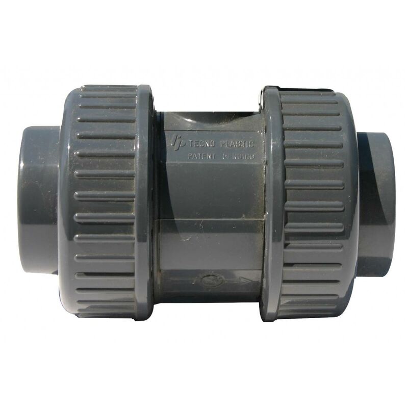 Clapet Anti-retour PVC Pour Piscine ø 38 Mm - Entrée 38 Mm, Sortie 32/38 Mm | Pour Filtre à Sable, Systèmes Solaires