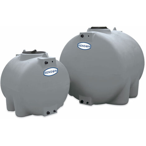 Cuve Stockage Horizontale Gris en Polyéthylène Ronde 5000L - RENSON