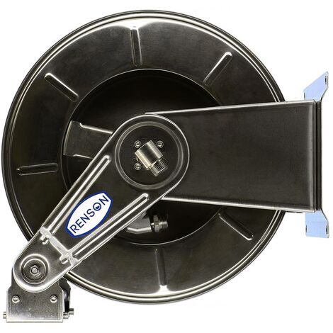 ENROULEUR INOX POUR EAU EQUIPE FLEXIBLE 20M EN 3/4"
