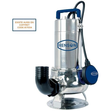 Pompe de relevage inox 0.75kW – Pour eaux très chargées – Installation facile – Idéale pour fosses septiques et drainage (1/4)