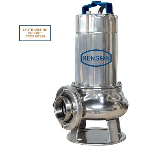 POMPE DE RELEVAGE 230V VORTEX 1,1KW INOX EAUX CHARGEES RENSON (1/2)
