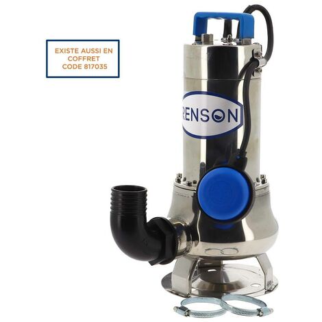 POMPE DE RELEVAGE 230V 1,1KW INOX EAUX CHARGEES RENSON (1/2)