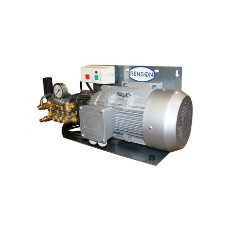 Renson – Nettoyeur haute pression thermique 150 bar – Débit 21 L/min – Moteur triphasé à rotation lente – Vanne de décharge intégrée