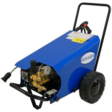 Renson – Nettoyeur haute pression thermique 200 bar 15 L/min – Moteur triphasé 5,50 kW – Flexible renforcé 20 m pour usage professionnel