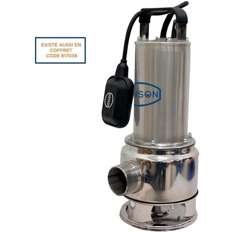 POMPE DE RELEVAGE 230V 1,6KW INOX EAUX CHARGEES RENSON (1/2)