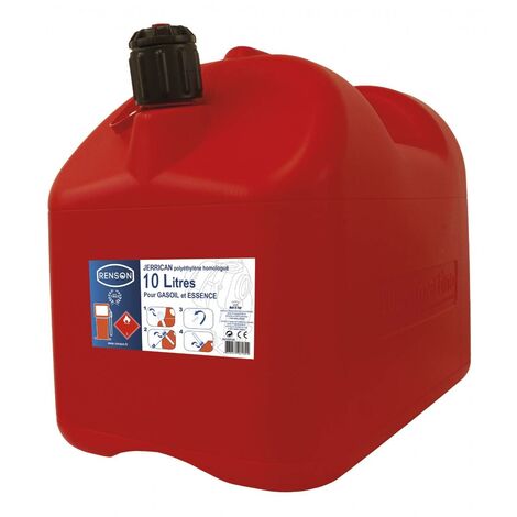 Jerrican Plastique 10l Transport Et Stockage Carburant Sécurisé - Générique