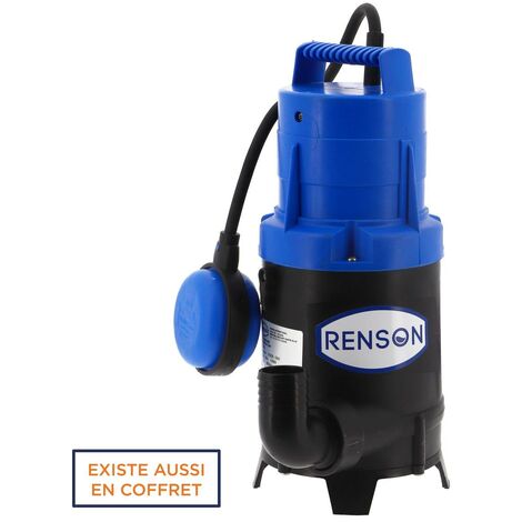 POMPE DE RELEVAGE 230V 0,45KW PLASTIQUE EAUX CHARGEES RENSON