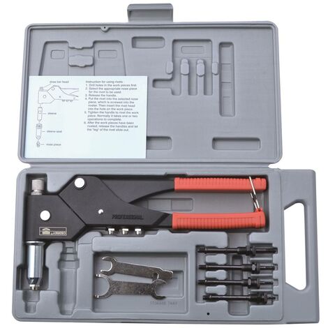 PINCE A RIVET + POSE INSERT ALU - ACIER - INOX CEDREY (1/2)