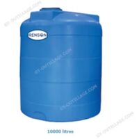 Renson – Cuve de récupération d'eau de pluie 10000L – Cuve autoportante en polyéthylène – Traitement anti-UV – Sur-mesure avec perçage personnalisé