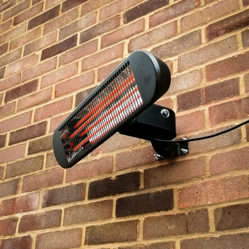 Vaunt Home Electric Oscillating Wall Patio Heater - Black 240V