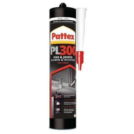 Colle fixation PL300 PATTEX - 410 g blanc - 2690759