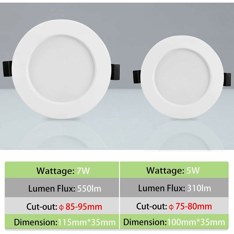 LED2 - Faretto LED da incasso SPOT LED/9W/230V bianco IP44