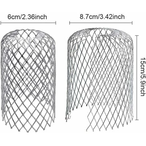 ZOLGINAH 6 Pezzi Schermi Per Grondaie In Alluminio Protezioni Per Grondaie Protezioni Per