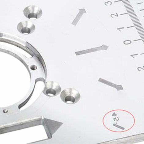 Router Fresa Dime Di Fresatura InAalluminio, Dime Di Fresatura, Dima Di Fresatura, Angoli Arrotondati, Localizzatore Di Smussi, Per La Lavorazione Del Legno ( R15/20/25/30+T15/20/25/30 Punte Per Compasso