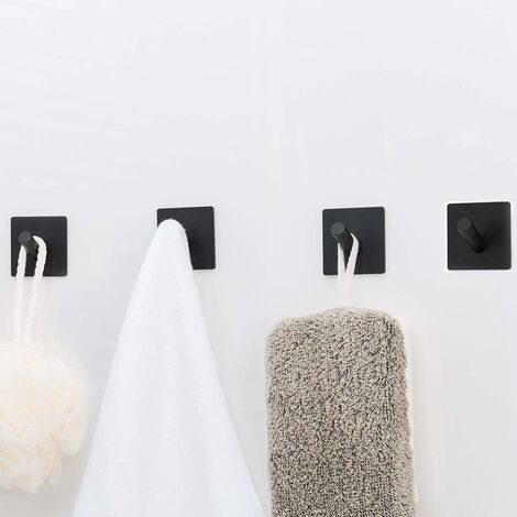 ZOLGINAH pezzi 3 m gancio adesivo montaggio a parete bagno asciugamani in  acciaio inox ganci per