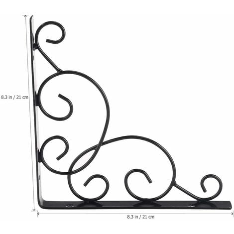 ZOLGINAH 4 Pezzi Staffa Per Mensola A Parete In Metallo Staffa Per Mensola Triangolare In