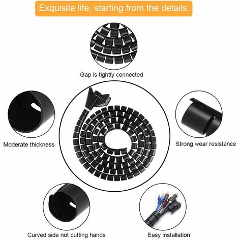 Zolginah Pezzi Canalina Per Cavi M Copertura Per Cavi A Spirale