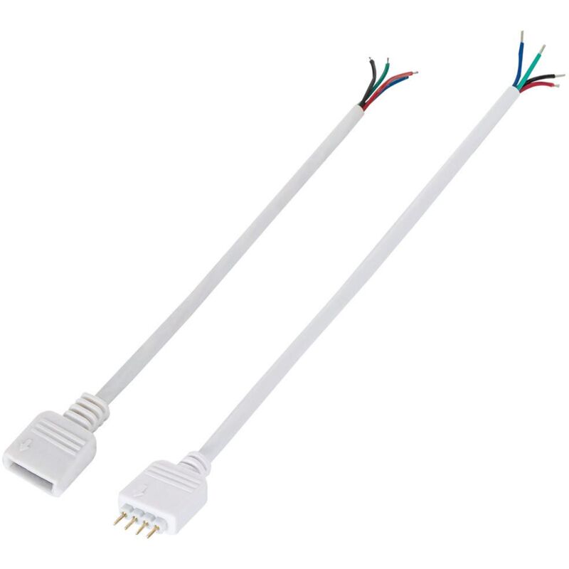 Câble Connecteur Rapide Ruban LED 12/24V DC Monochrome 10mm 2 BROCHES -  Ledkia